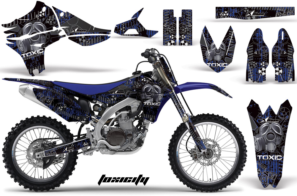 Yamaha YZ450F 2010 Graphics TOXICITY-BLACK BLUEBG-NP